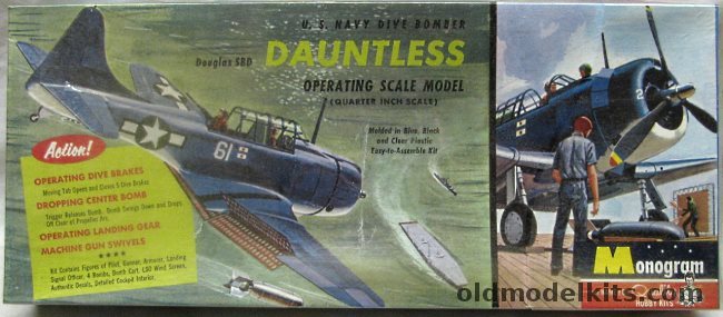 Monogram 1/48 Douglas SBD Dauntless Dive Bomber - Four Star Issue, PA54-149 plastic model kit